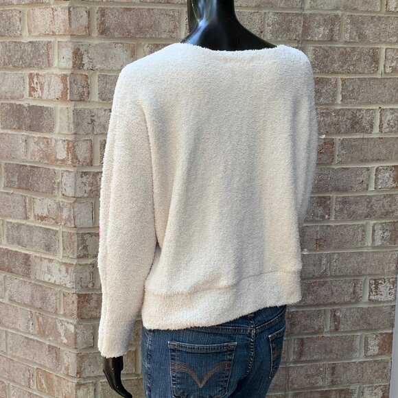 Jessica Simpson Fuzzy Dolman Sleeve Sweater Sz S - Picture 8 of 14